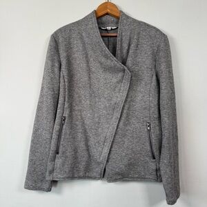 BB Dakota Gray Asymmetrical Zip Sweatshirt/ Jacket, Size L